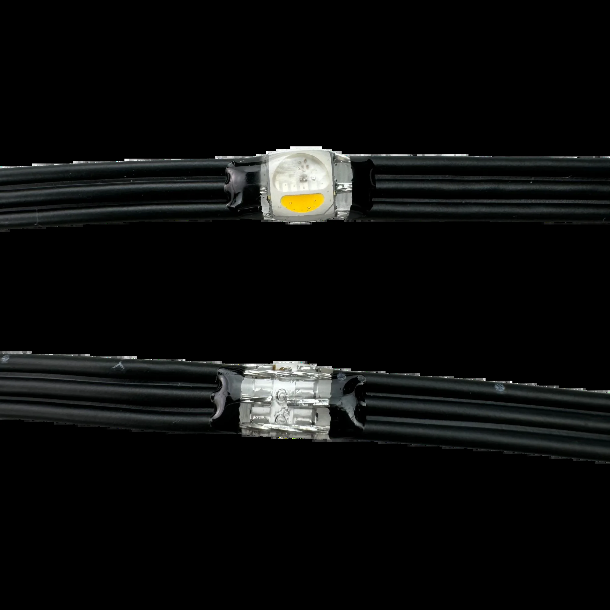 SK6812-RGBW IC LED õ ȼ Ʈ Ʈ, ּ  , 3   ̾ Ŭ , DC12V, 1000ct, 50mm, 100mm ġ, IP67, 20AWG